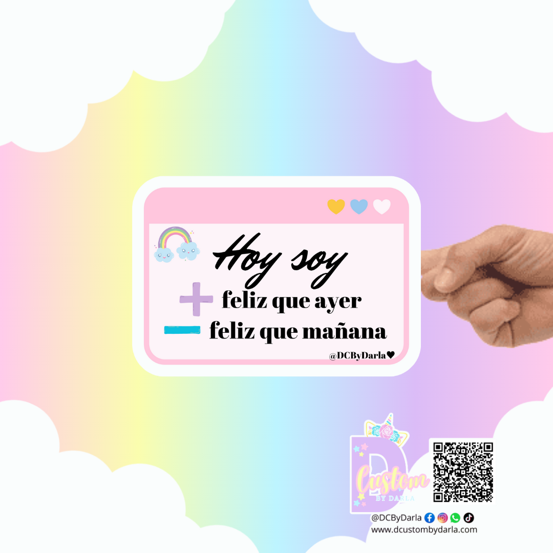 Hoy soy - Sticker -Deslumbra Collection