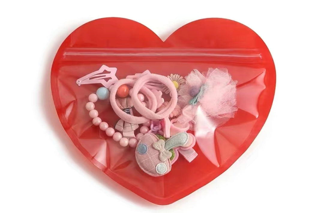 Corazon rojo Ziplock 5x6in