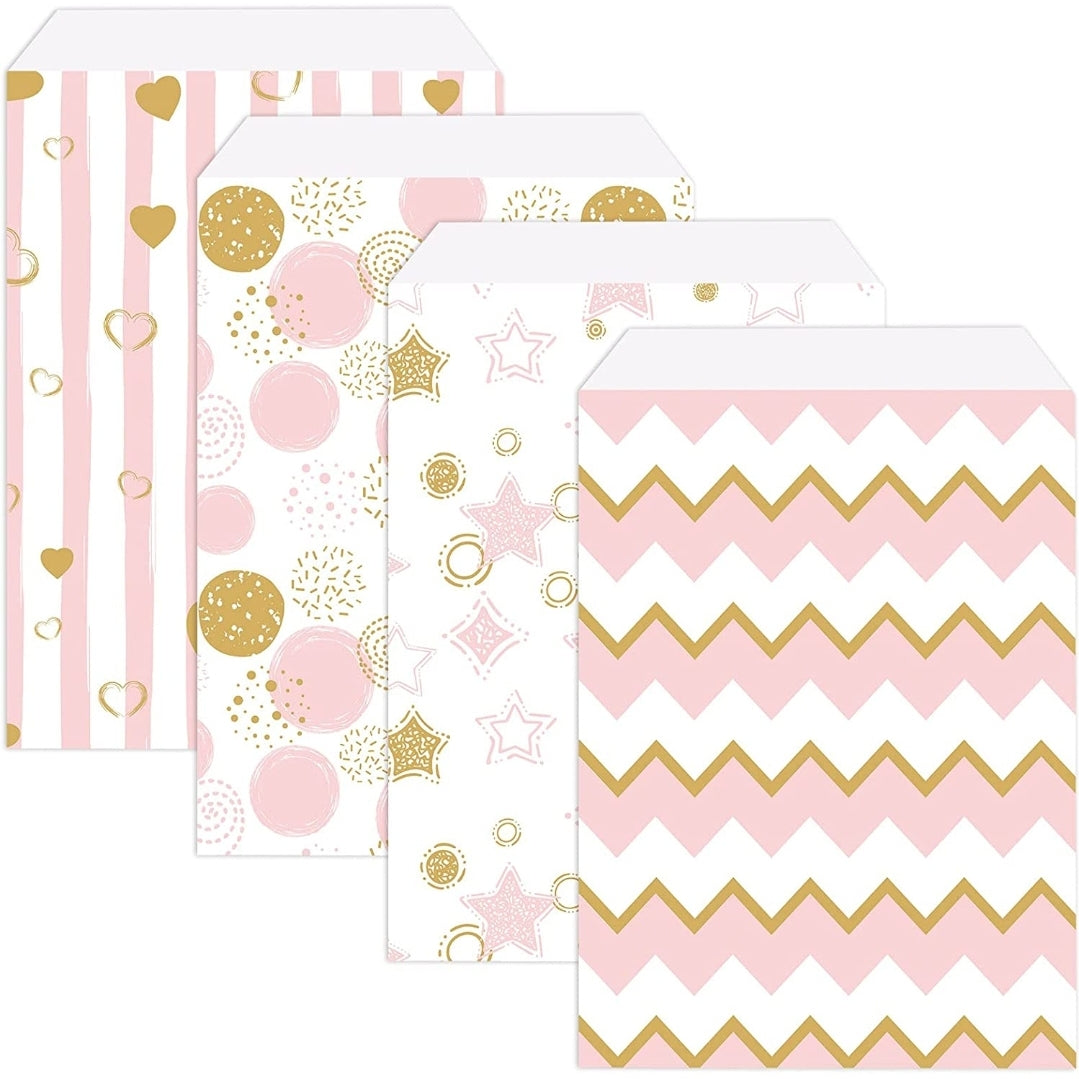 Barbie pink and gold mix 5x7in