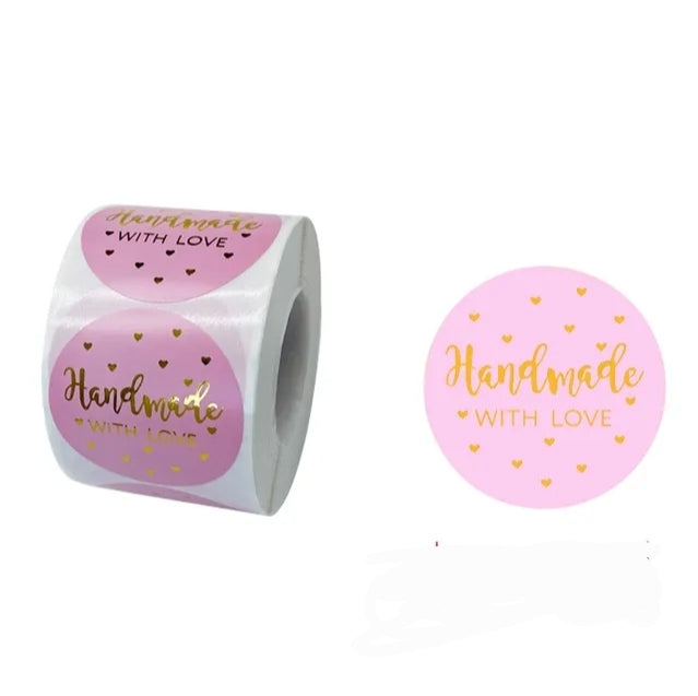 Handmade Barbie pink gold heart 2in