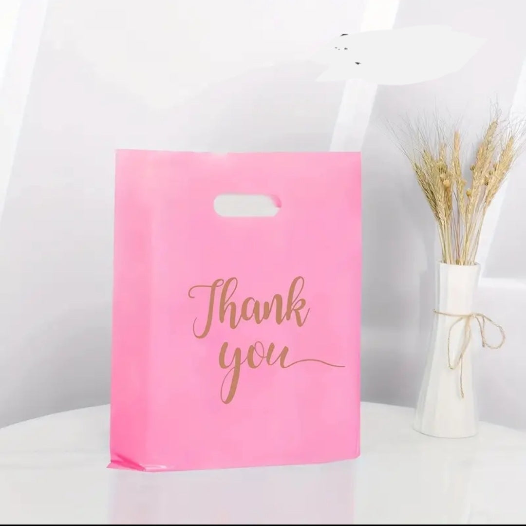Barbie pink thank you 9x12in