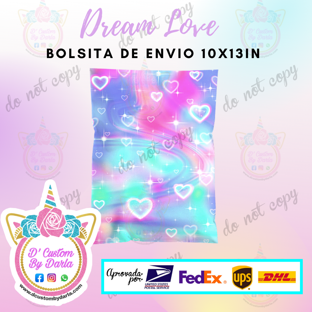 Dream Love 10x13in EXCLUSIVE PREMIUM bolsita de envio
