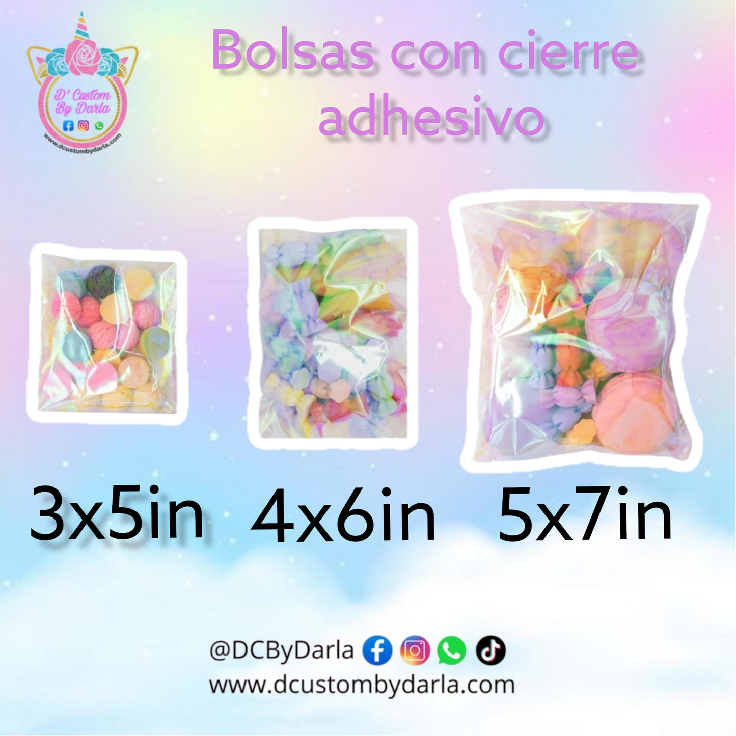 Holo cellophane bags