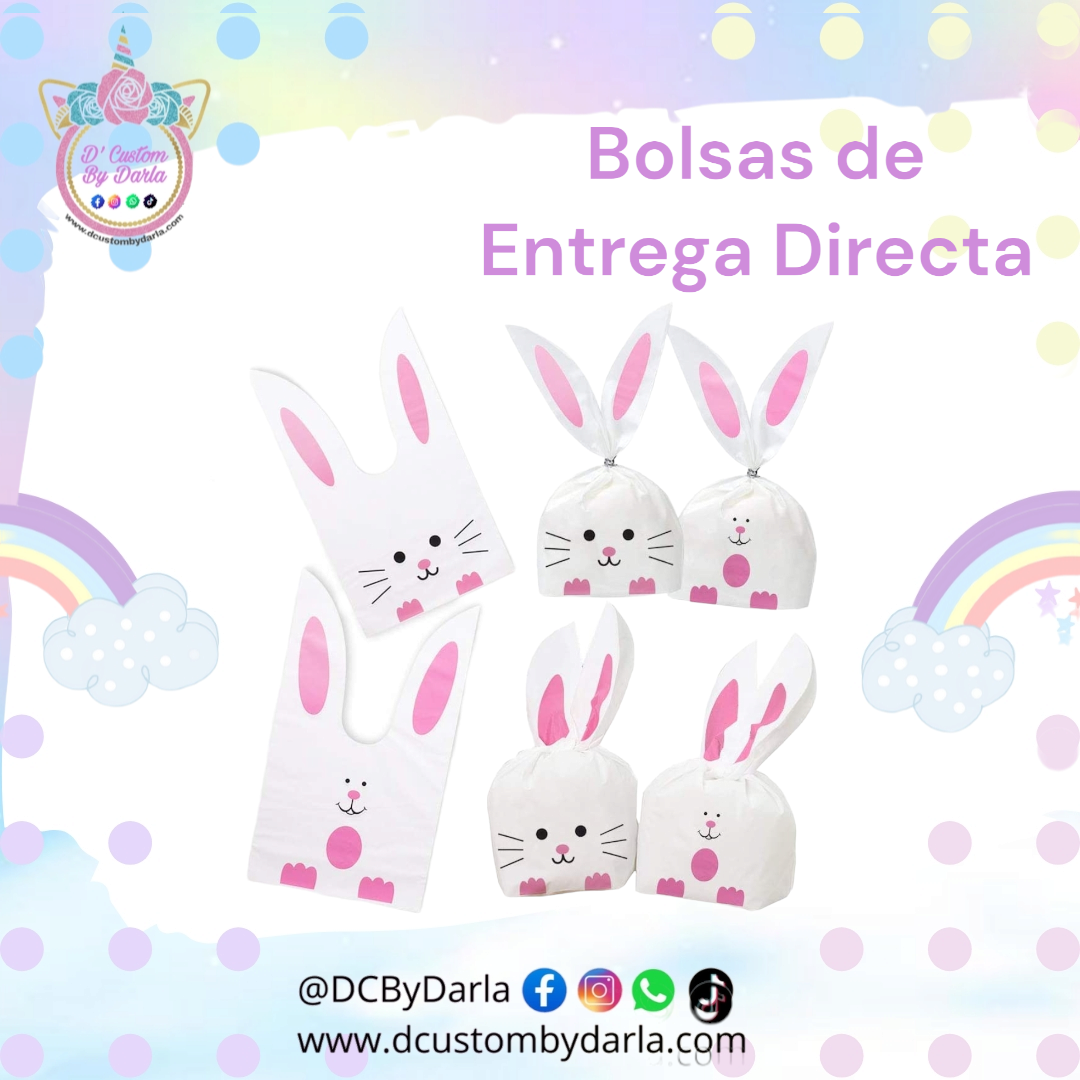 Saquitos de conejo 6x7in aprox