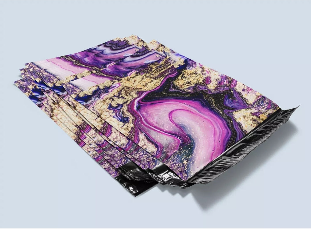 Black pink gold marble 10x13in