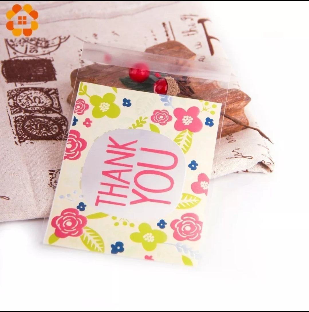 Thank you cellophane 4x5in