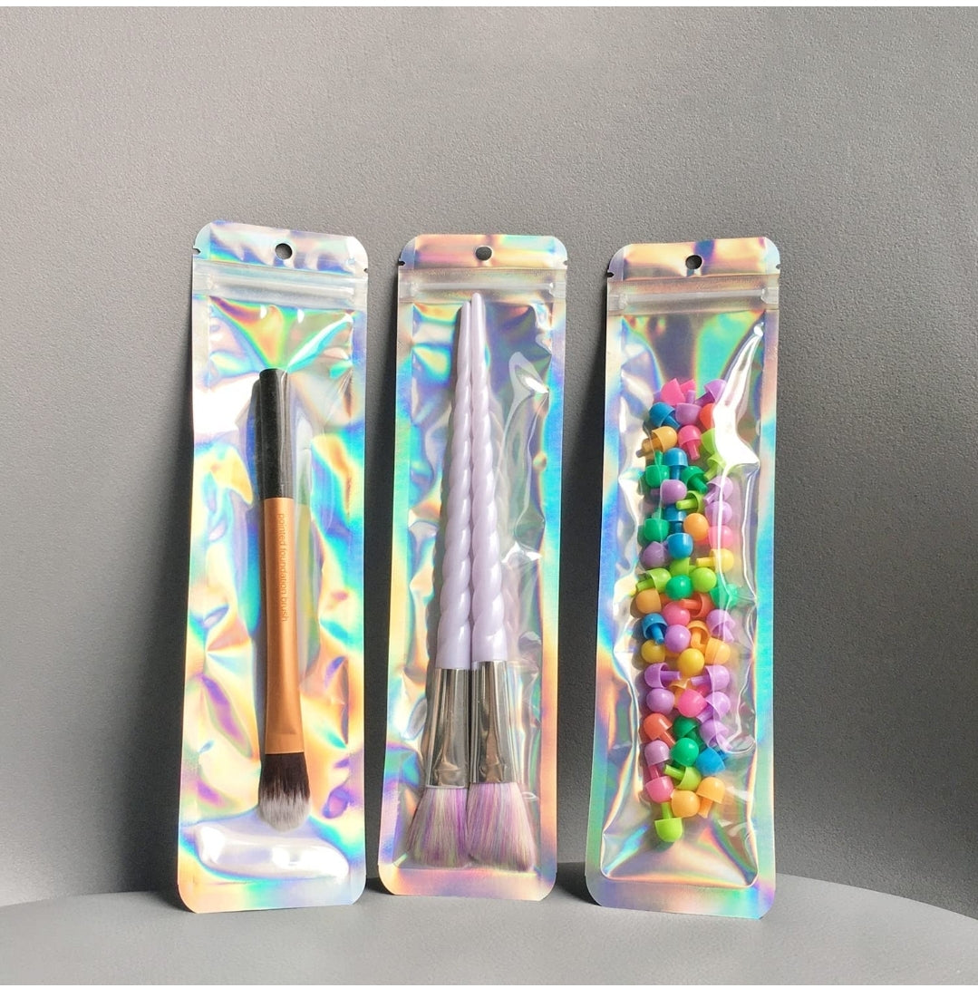 Ziplock holograficas 2.4x9in