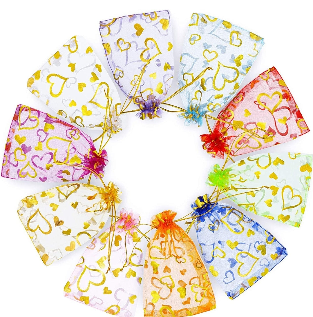 Valentines organza 4x6in