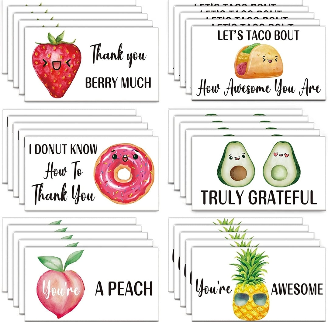 Funny thank you card (15 pcs)