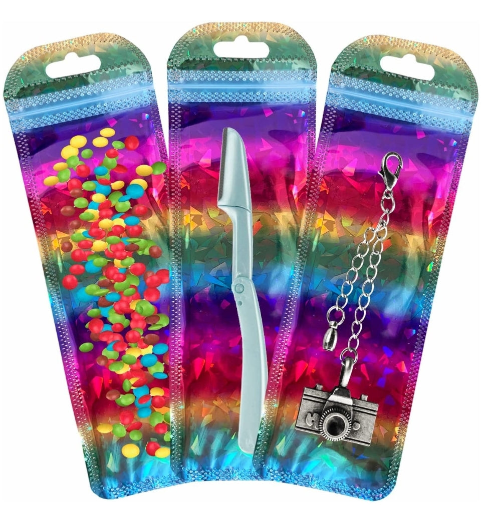 Ziplock holo rainbow 2.4x9in