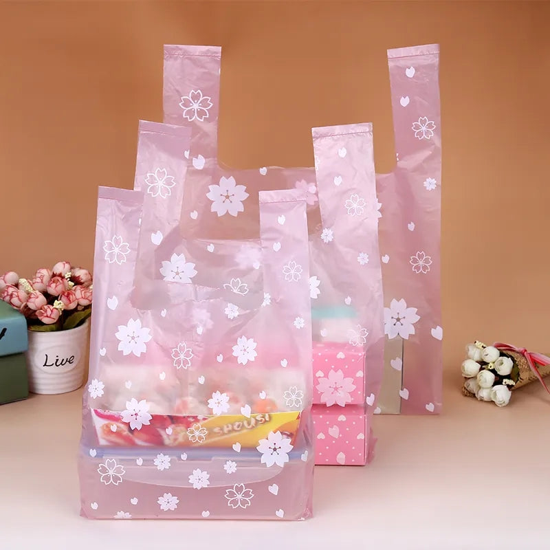 Floral handle bag 9x15in apxox (colores a escoger)