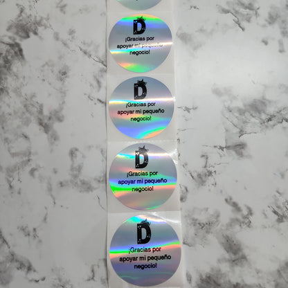 Custom Waterproof Stickers (Varios colores a escoger, solo se imprimen en negro/gris)