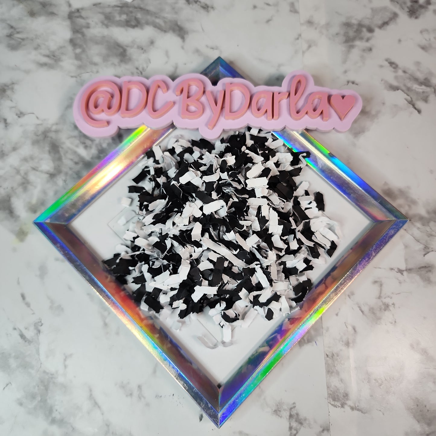 Magic Powder - Blanco/Negro - Confetti Exclusivo