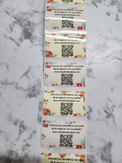 Custom Waterproof Stickers (Varios colores a escoger, solo se imprimen en negro/gris)