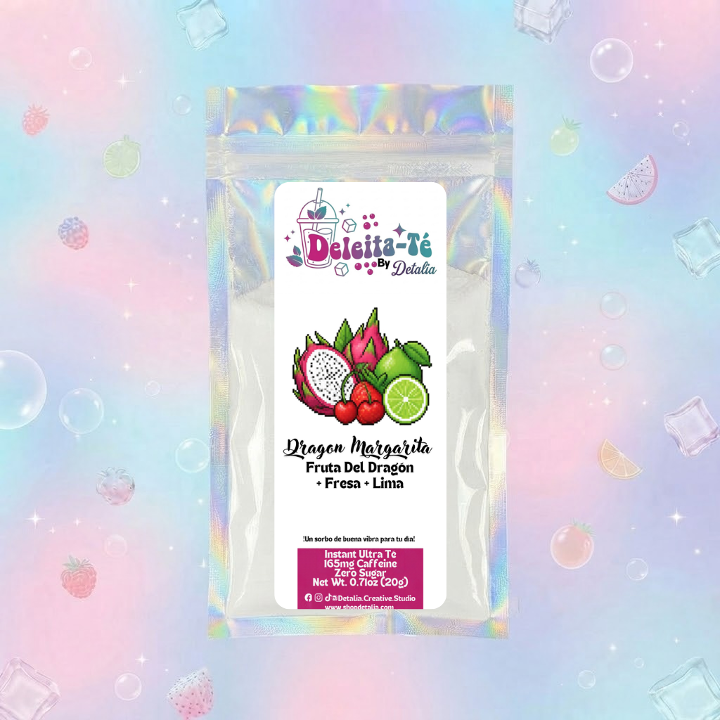 Dragon Margarita: Fruta Del Dragón + Fresa + Lima (Porción individual) Instant Ultra Té – Deleita-Té By Detalia