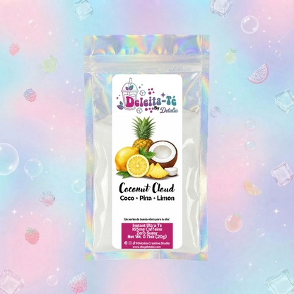 Coconut Cloud: Coco + Piña + Limón (Porción individual) Instant Ultra Té – Deleita-Té By Detalia