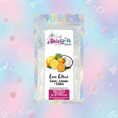 Coco Citrus: Coco + Limón + China (Porción individual) Instant Ultra Té – Deleita-Té By Detalia