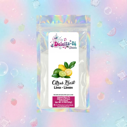 Citrus Frost: Limón + Lima (Porción individual) Instant Ultra Té – Deleita-Té By Detalia