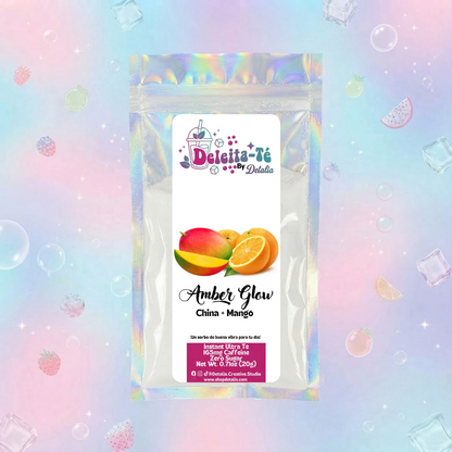 Amber Glow: China + Mangó + Piña (Porción individual) Instant Ultra Té – Deleita-Té By Detalia