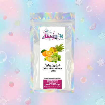 Solar Splash: China + Piña + Limón + Lima (Porción individual) Instant Ultra Té – Deleita-Té By Detalia