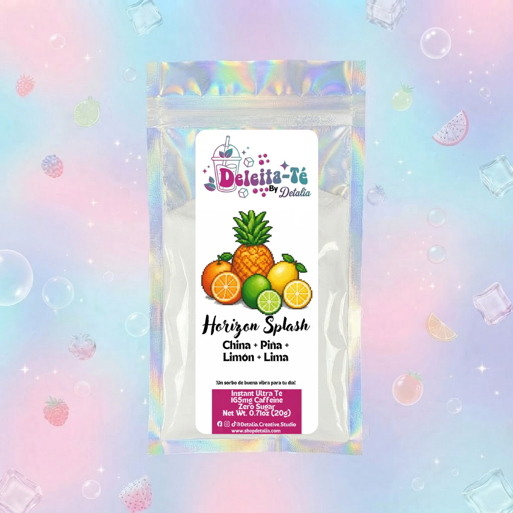 Horizon Splash: China + Piña + Limón + Lima (Porción individual) Instant Ultra Té – Deleita-Té By Detalia