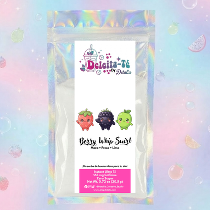 Berry Whip Swirl: Mora + Fresa + Lima (Porción individual) Instant Ultra Té – Deleita-Té By Detalia