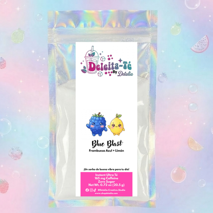 Blue Blast: Frambuesa Azul + Limón (Porción individual) Instant Ultra Té – Deleita-Té By Detalia