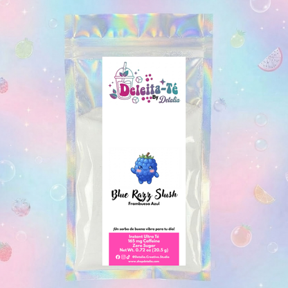 Blue Razz Slush: Frambuesa Azul Granizada (Porción individual) Instant Ultra Té – Deleita-Té By Detalia