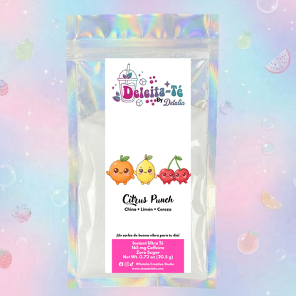Citrus Punch: China + Limón + Cereza (Porción individual) Instant Ultra Té – Deleita-Té By Detalia
