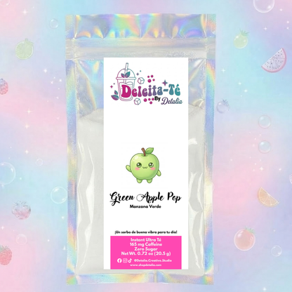 Green Apple Pop: Manzana Verde (Porción individual) Instant Ultra Té – Deleita-Té By Detalia