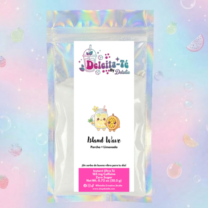 Island Wave: Parcha + Limonada Isleña (Porción individual) Instant Ultra Té – Deleita-Té By Detalia