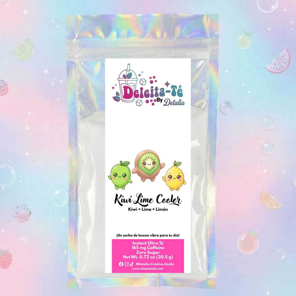 Kiwi Lime Cooler: Kiwi + Lima + Limón (Porción individual) Instant Ultra Té – Deleita-Té By Detalia