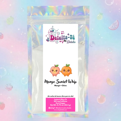 Mango Sunset Whip: Mangó + China (Porción individual) Instant Ultra Té – Deleita-Té By Detalia