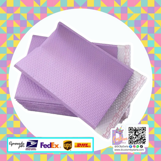 Lavanda bubble mailers 4x8in