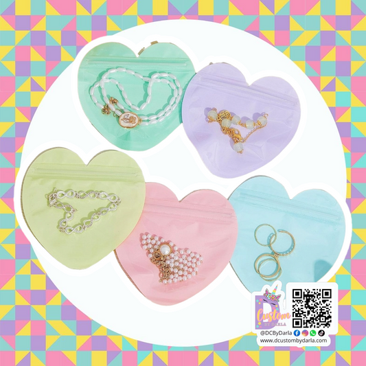 Corazoncito Ziplock 4x4in aprox (Varios Colores A Escoger)