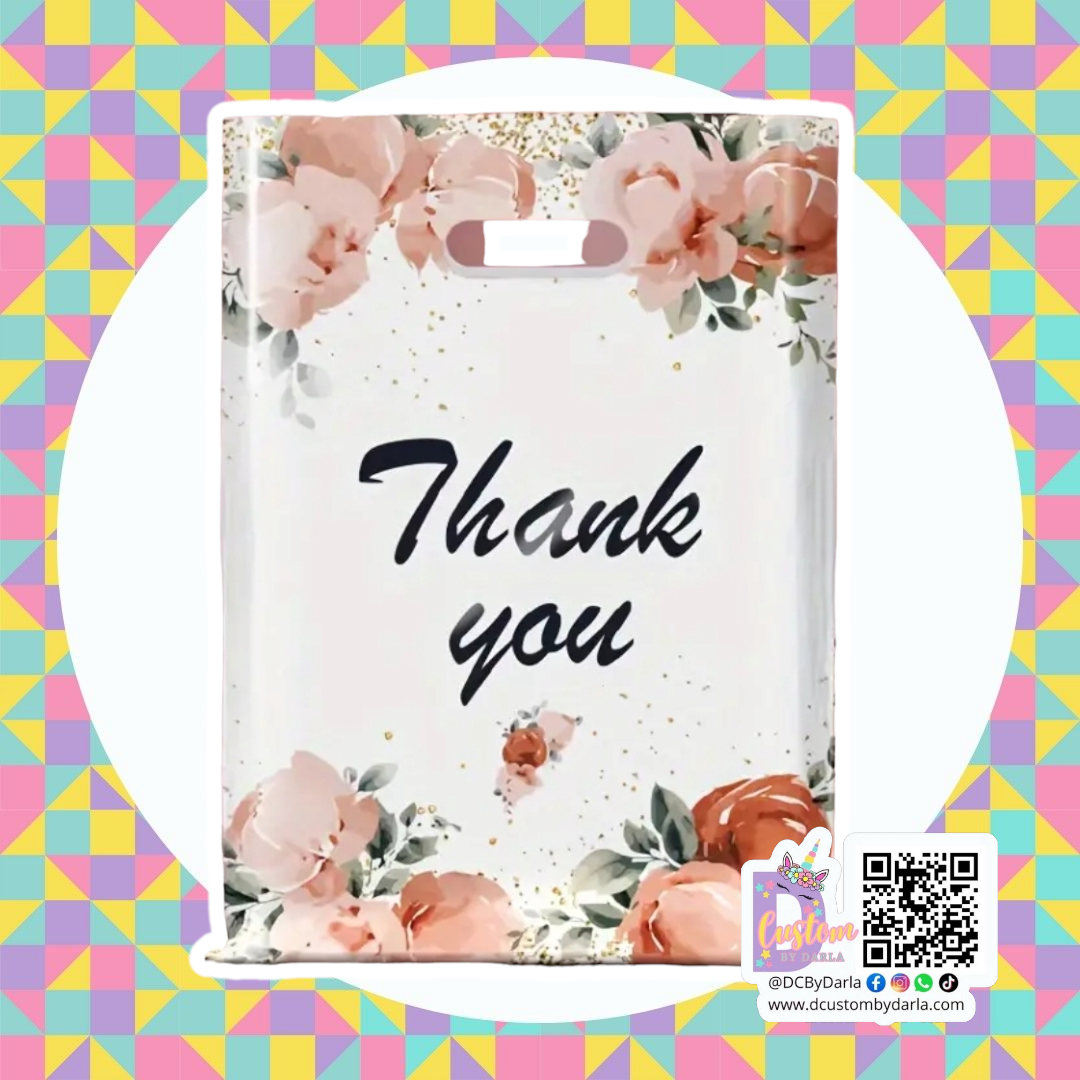 Flower love  thank you 8x12in