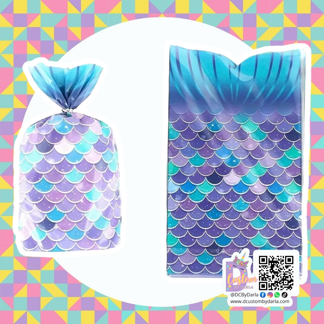 Sirena merch bags 9x6in con sus amarres