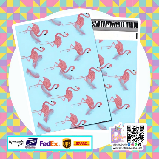 Blue Flamingo 10x13in