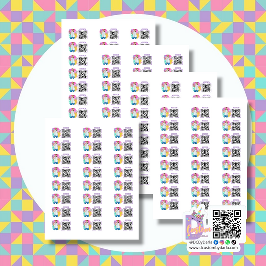 Custom Logo Stickers + QR Code