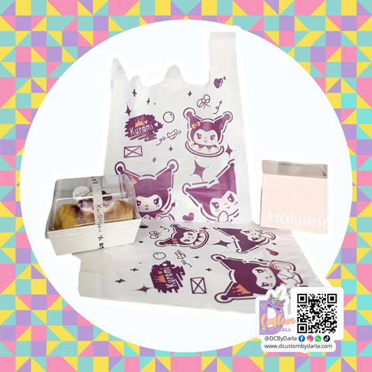 San%io kurom handle merch bag 7x10.2in apxox