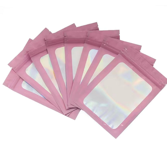 Pink ziplock 3x6in (10pcs)