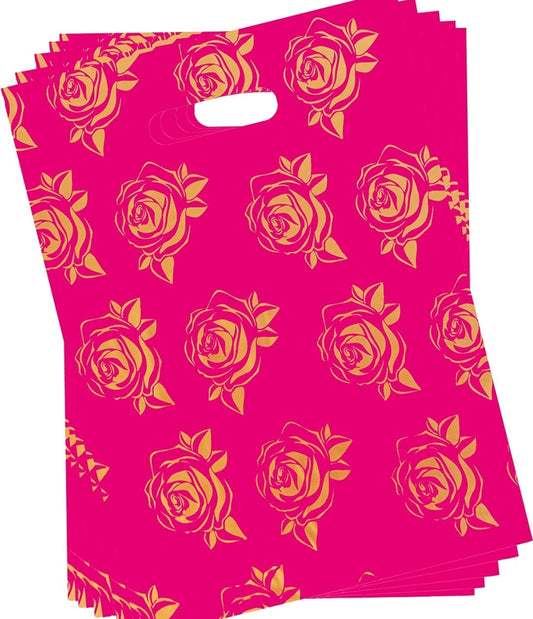 Gold roses merch bag 12x15in