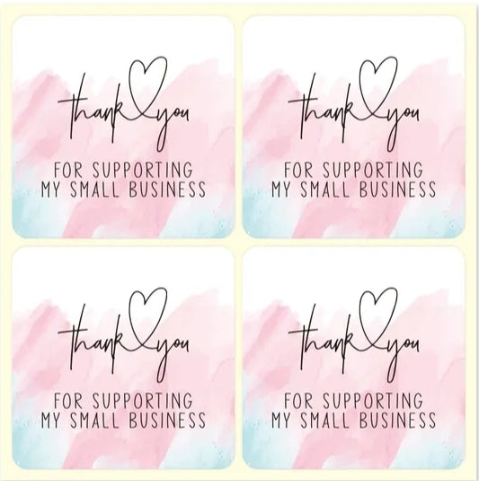 Pink and blue Thank you 1.5in