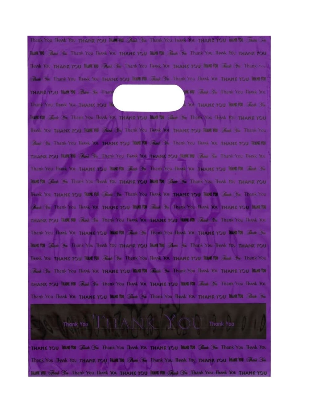 Purple thank you 9x12in