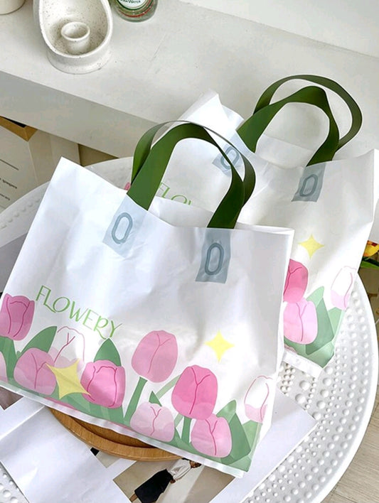 Tulipan shopping bag 11x11x3in