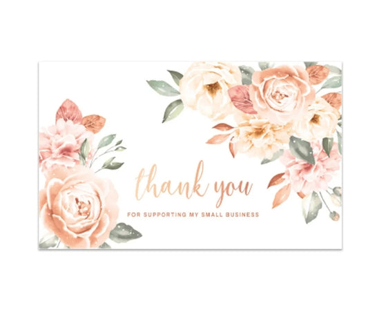 Boho thank you card