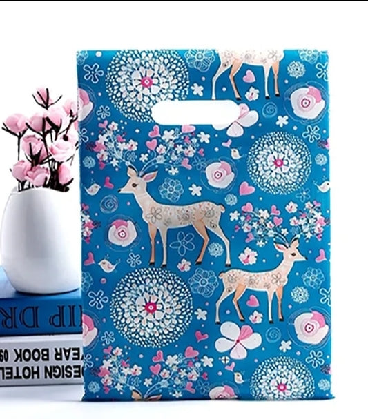 Wild blue 6x8in merch bags