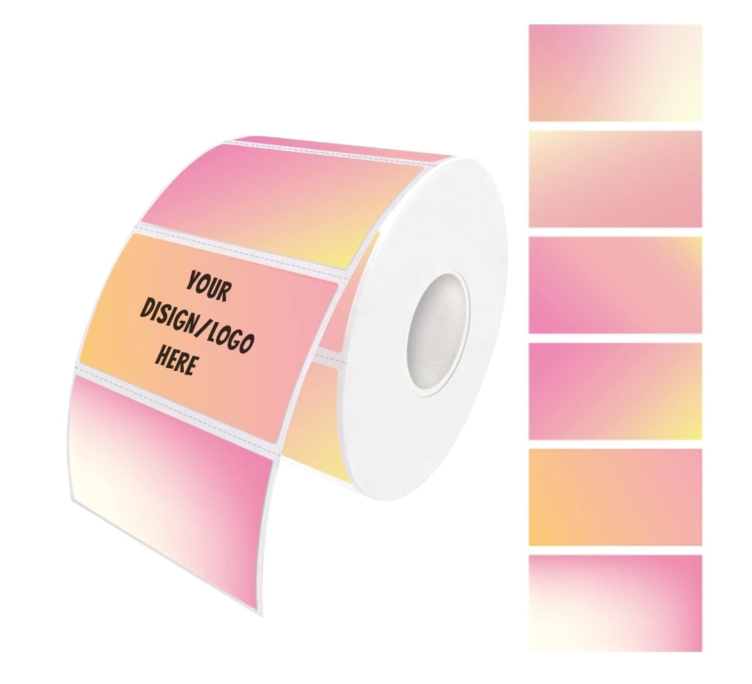 Custom Waterproof Stickers (Varios colores a escoger, solo se imprimen en negro/gris)
