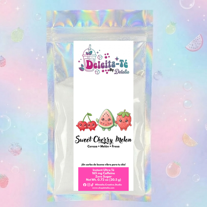 Sweet Cherry Melon: Cereza + Melón + Fresa (Porción individual) Instant Ultra Té – Deleita-Té By Detalia