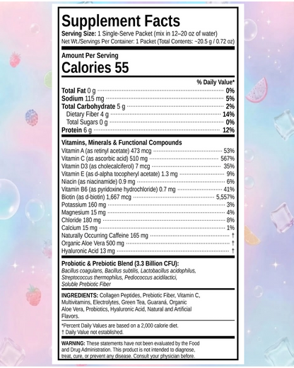 Tabla nutricional – Instant Ultra Té